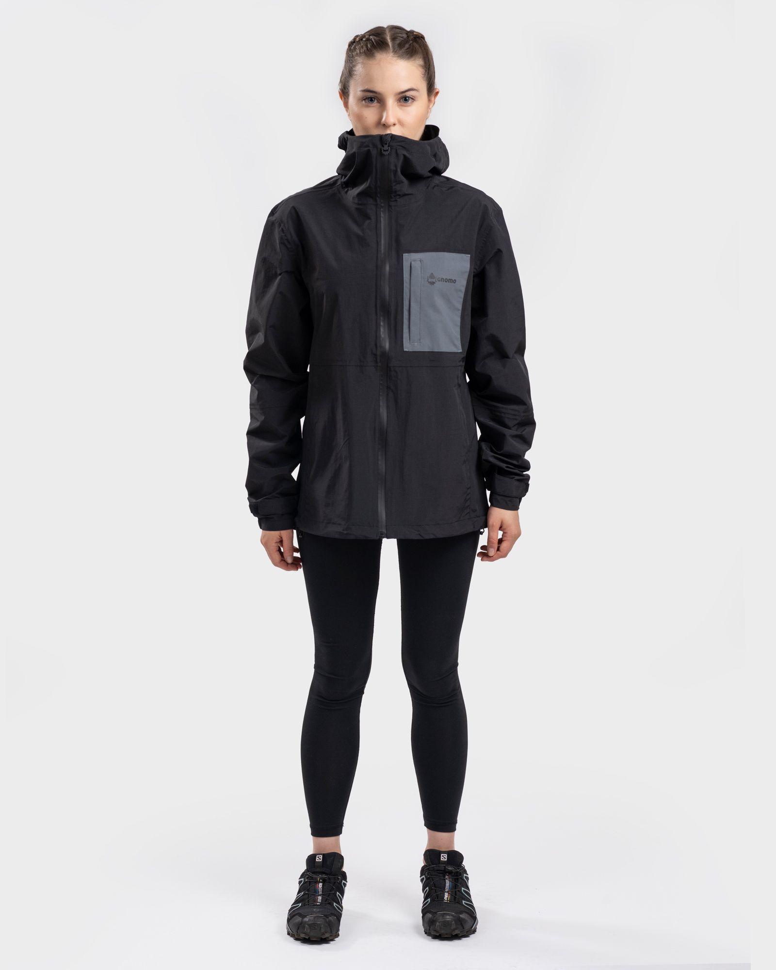 Chaqueta Impermeable Hoodie Danira Mujer Black Gnomo-0