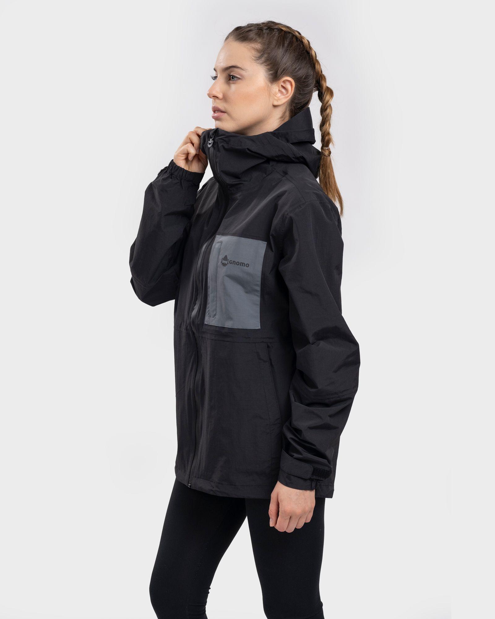 Chaqueta Impermeable Hoodie Danira Mujer Black Gnomo-1