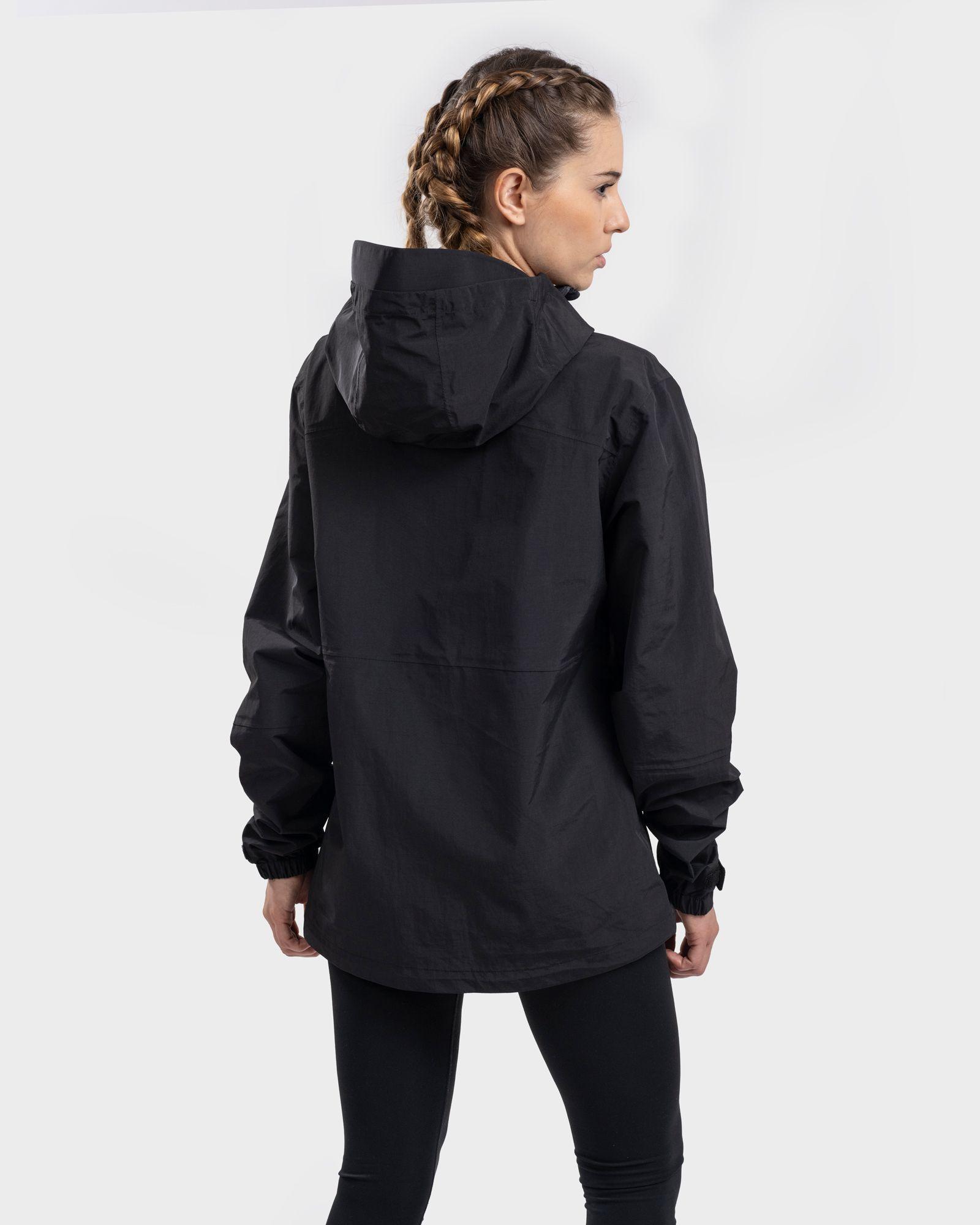 Chaqueta Impermeable Hoodie Danira Mujer Black Gnomo-2
