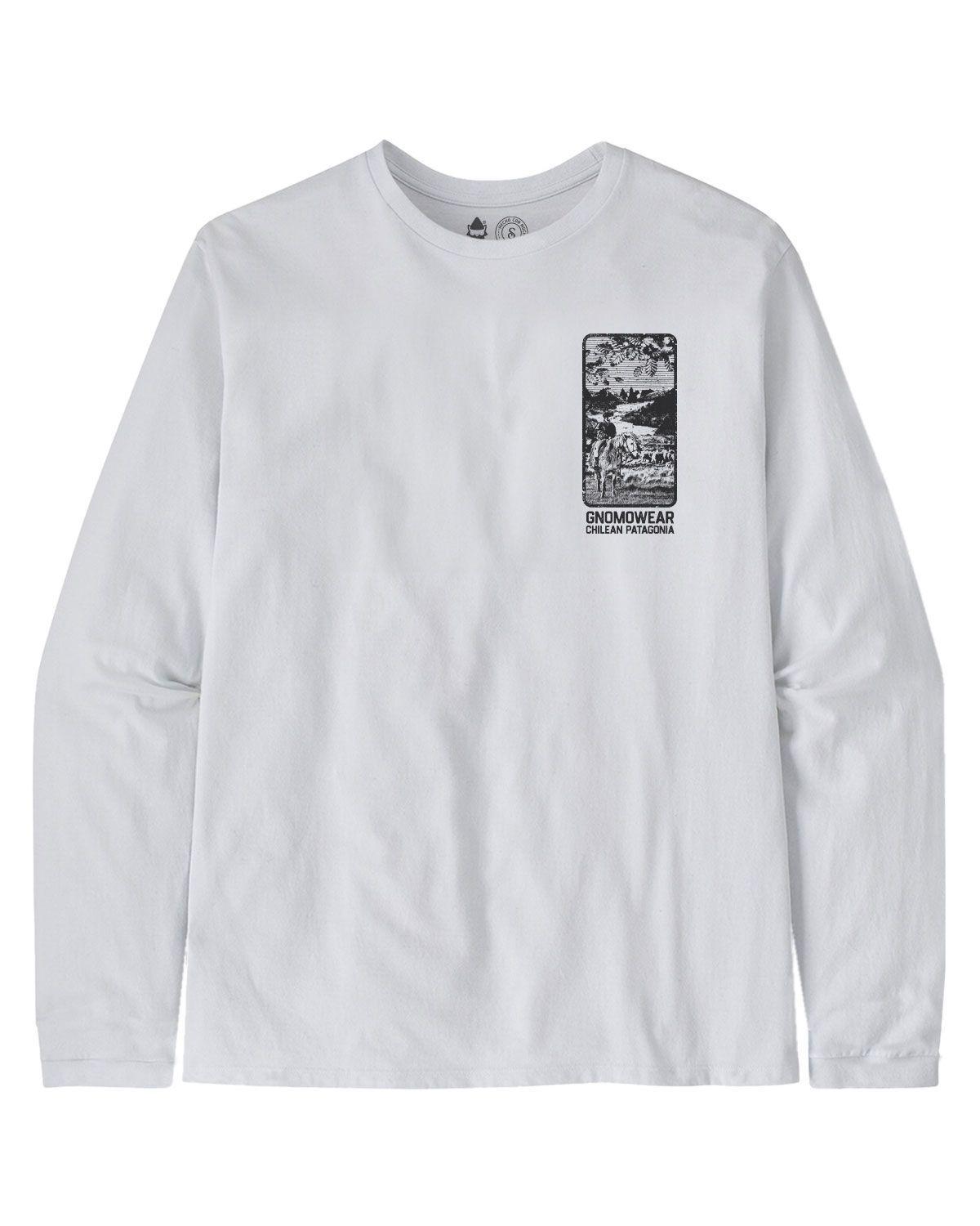 Polera Eco Manga Larga M-9 Hombre White Gnomo-3