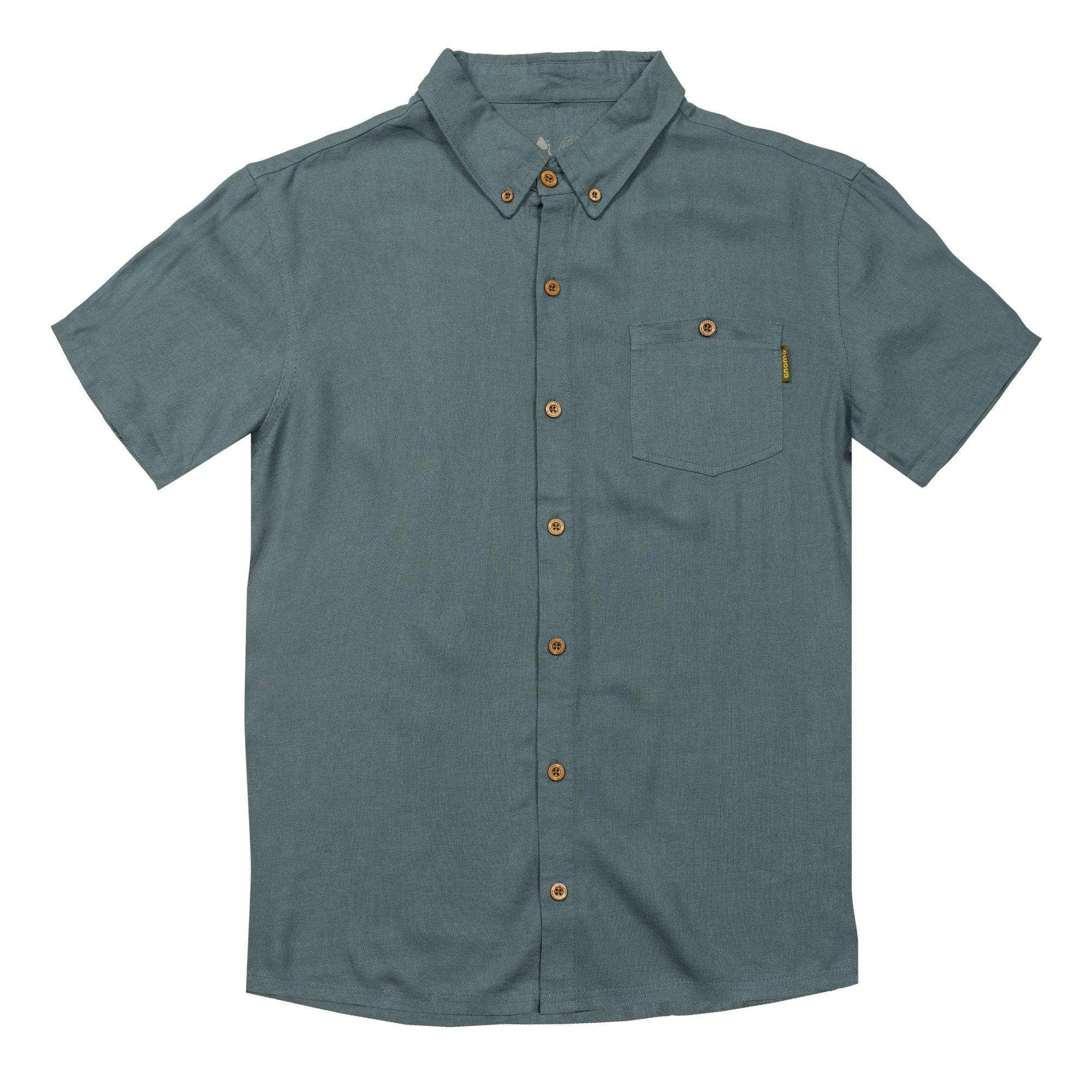 Camisa Lino Ceril Hombre Indigo Gnomo-2