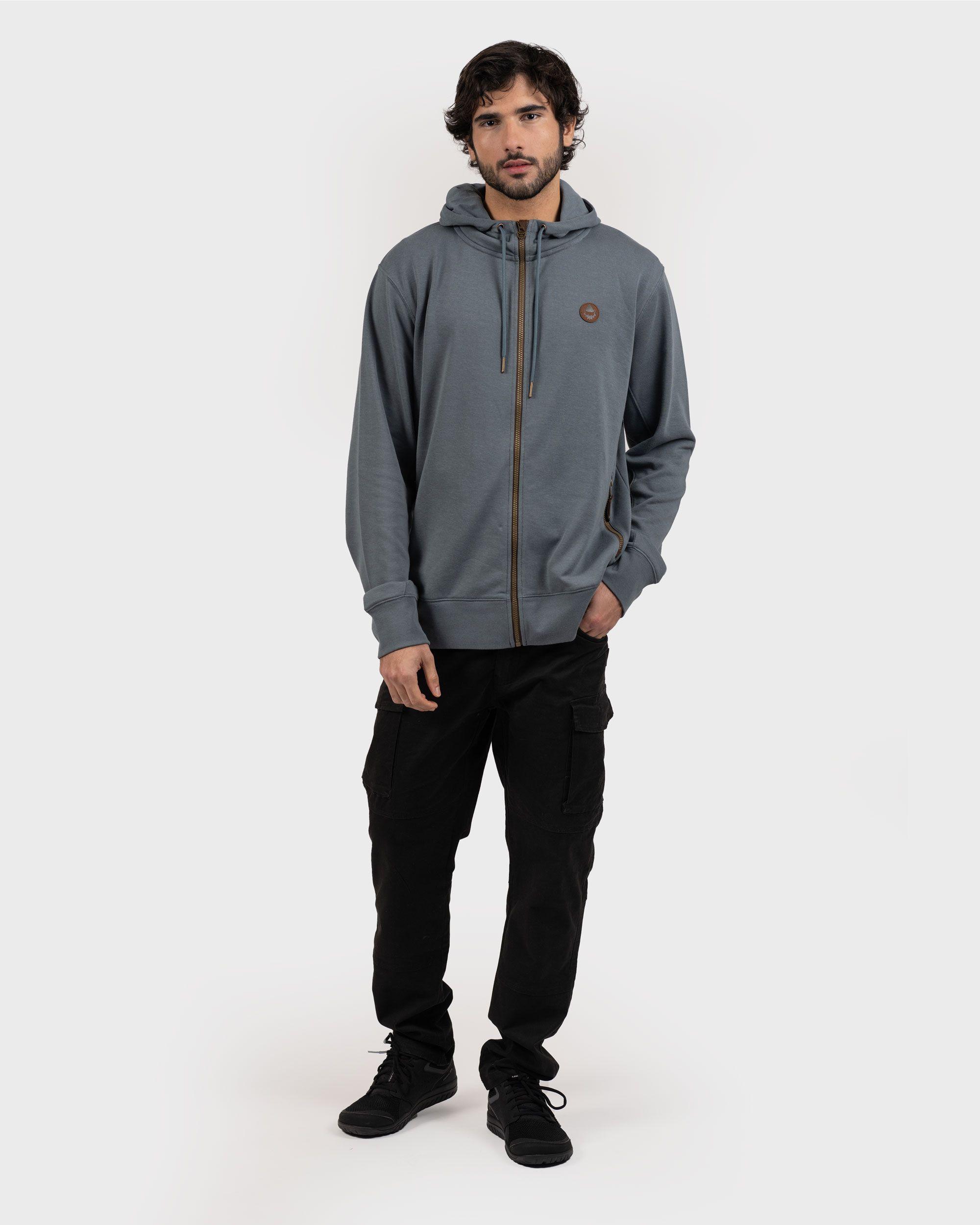 Poleron Hoodie Eco Mamek Hombre Iron Blue Gnomo-0