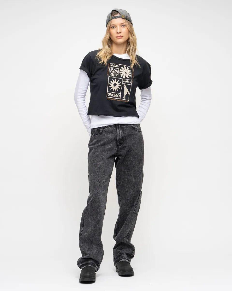 Polera Algodón F-22 Mujer Gnomo-0