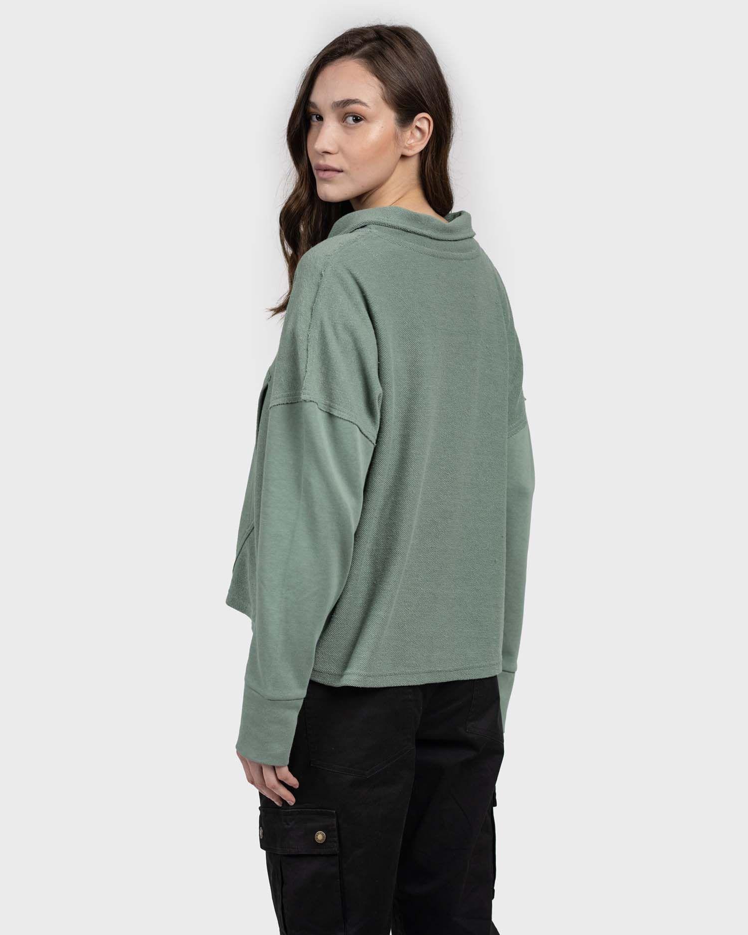 Poleron PullOver Eco Alfen Mujer LightGreen Gnomo-2