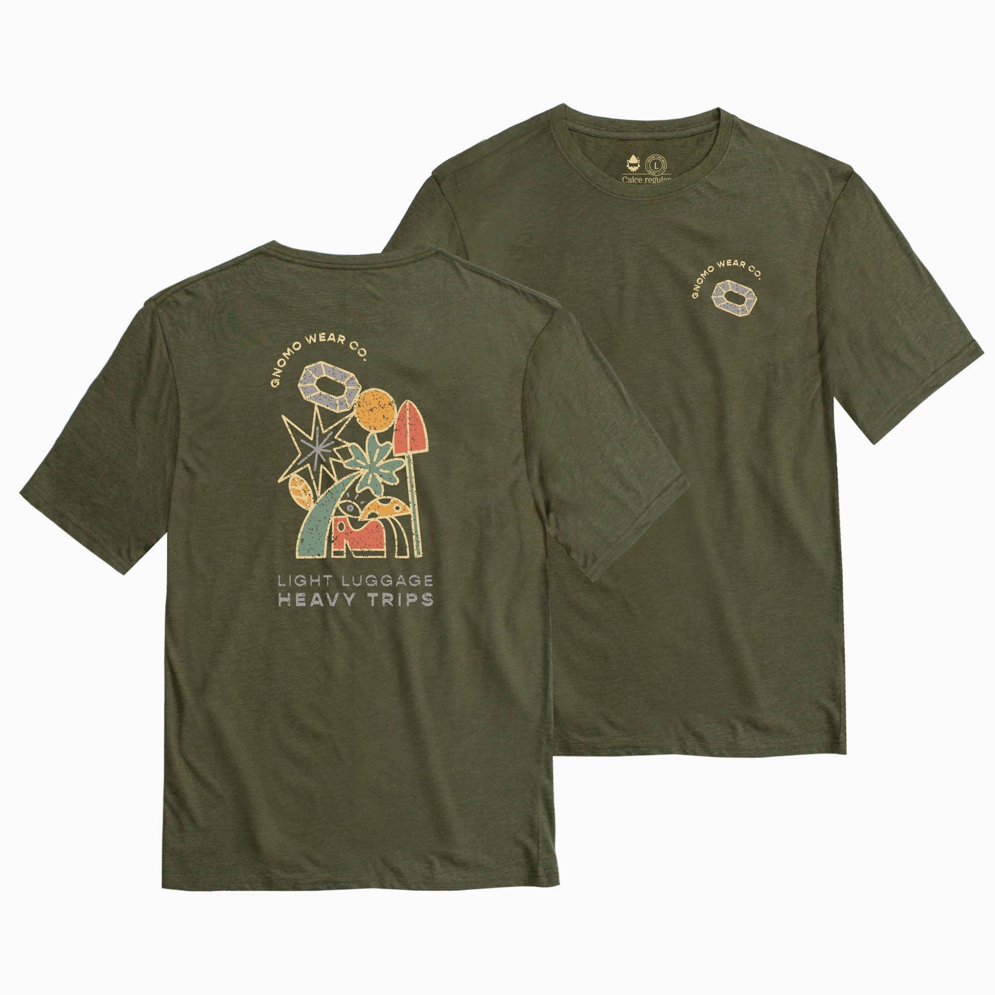Polera Eco M-7 Hombre Stone Green Gnomo-0