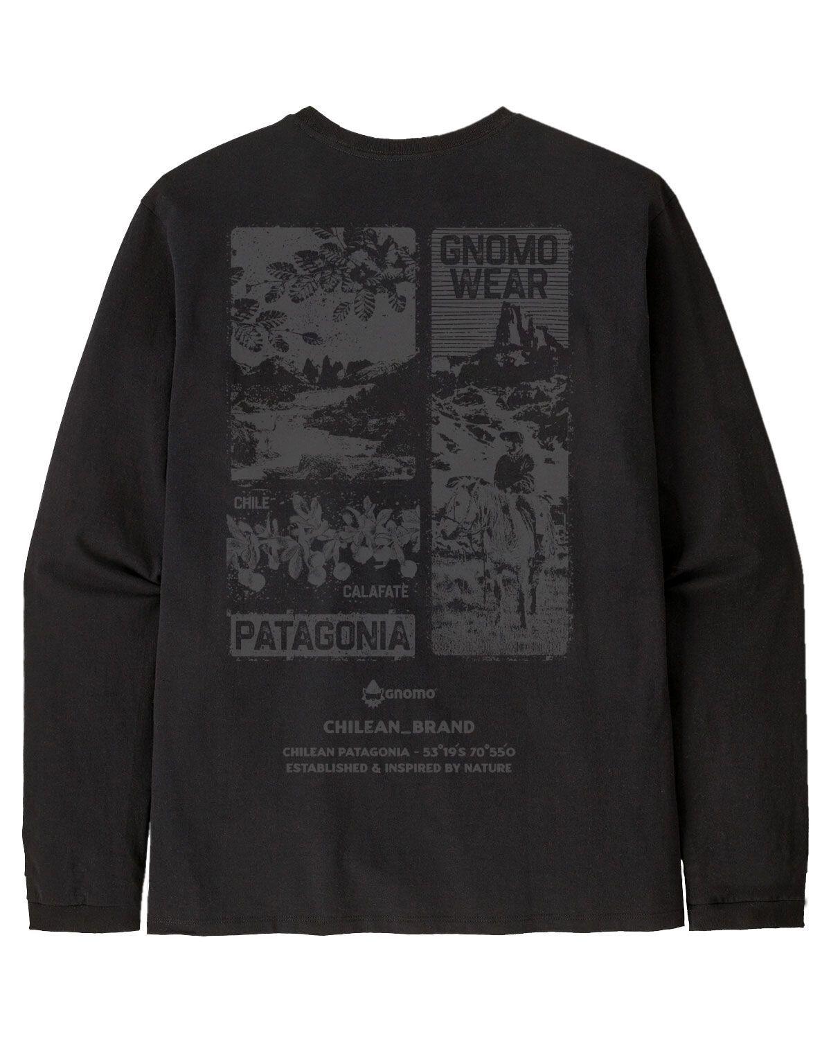 Polera Eco Manga Larga M-9 Hombre Black Gnomo-4