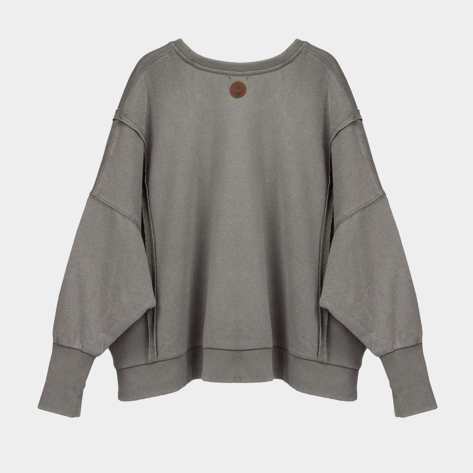 Poleron Zanfa Mujer Olive Green Gnomo-4