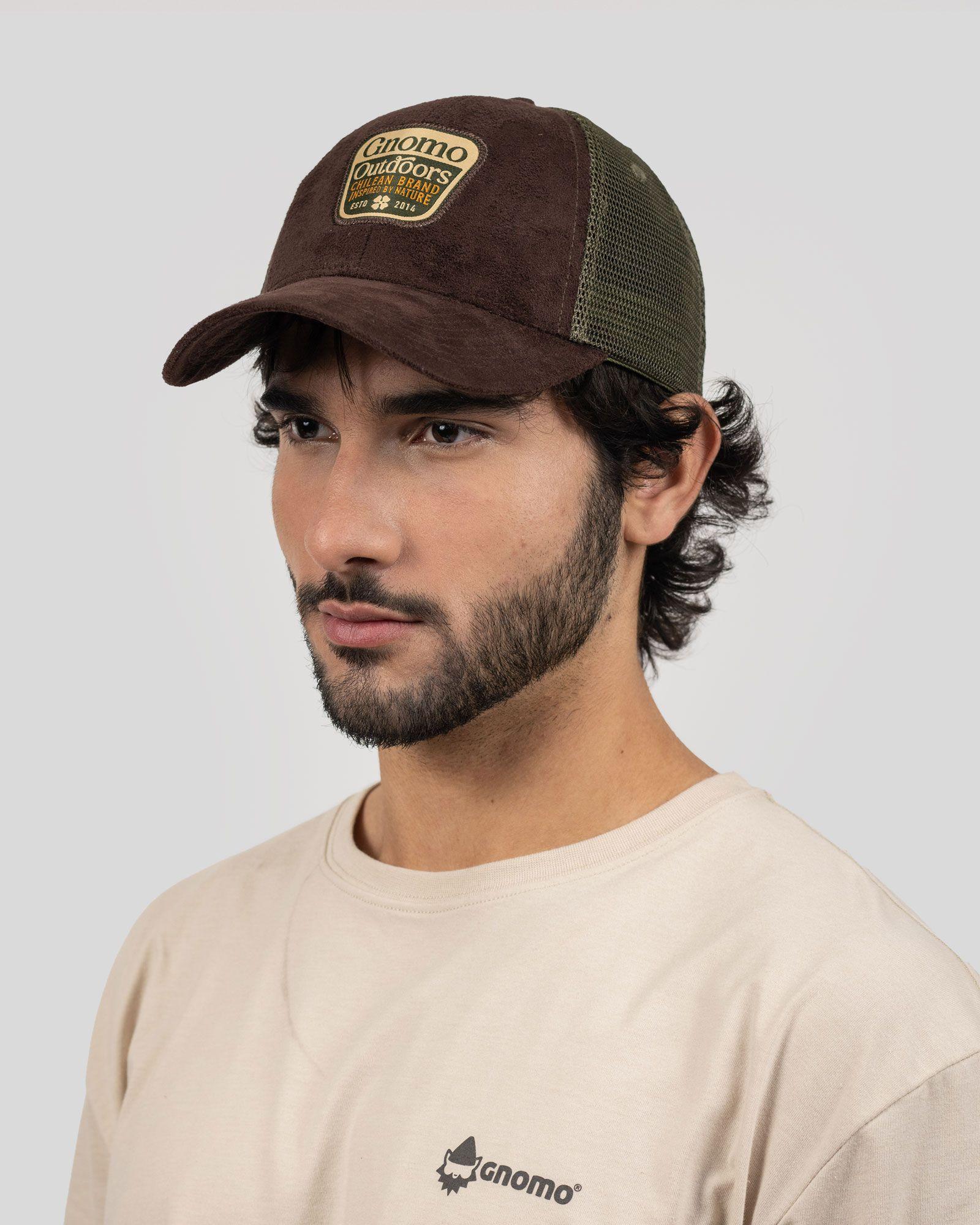 Gorro Trucker Suede GNOUT Brown Gnomo-2