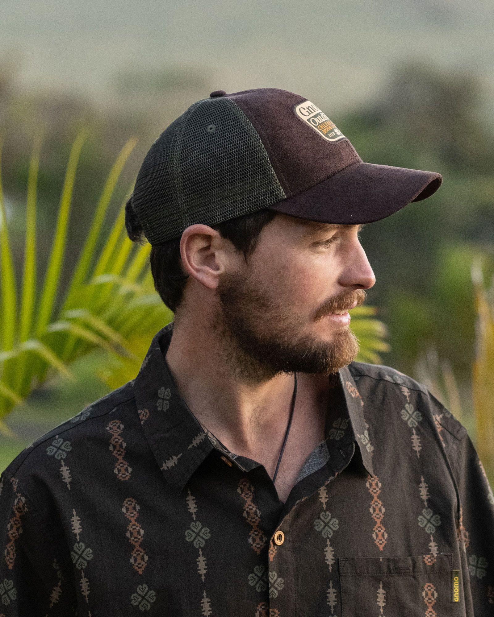 Gorro Trucker Suede GNOUT Brown Gnomo-3