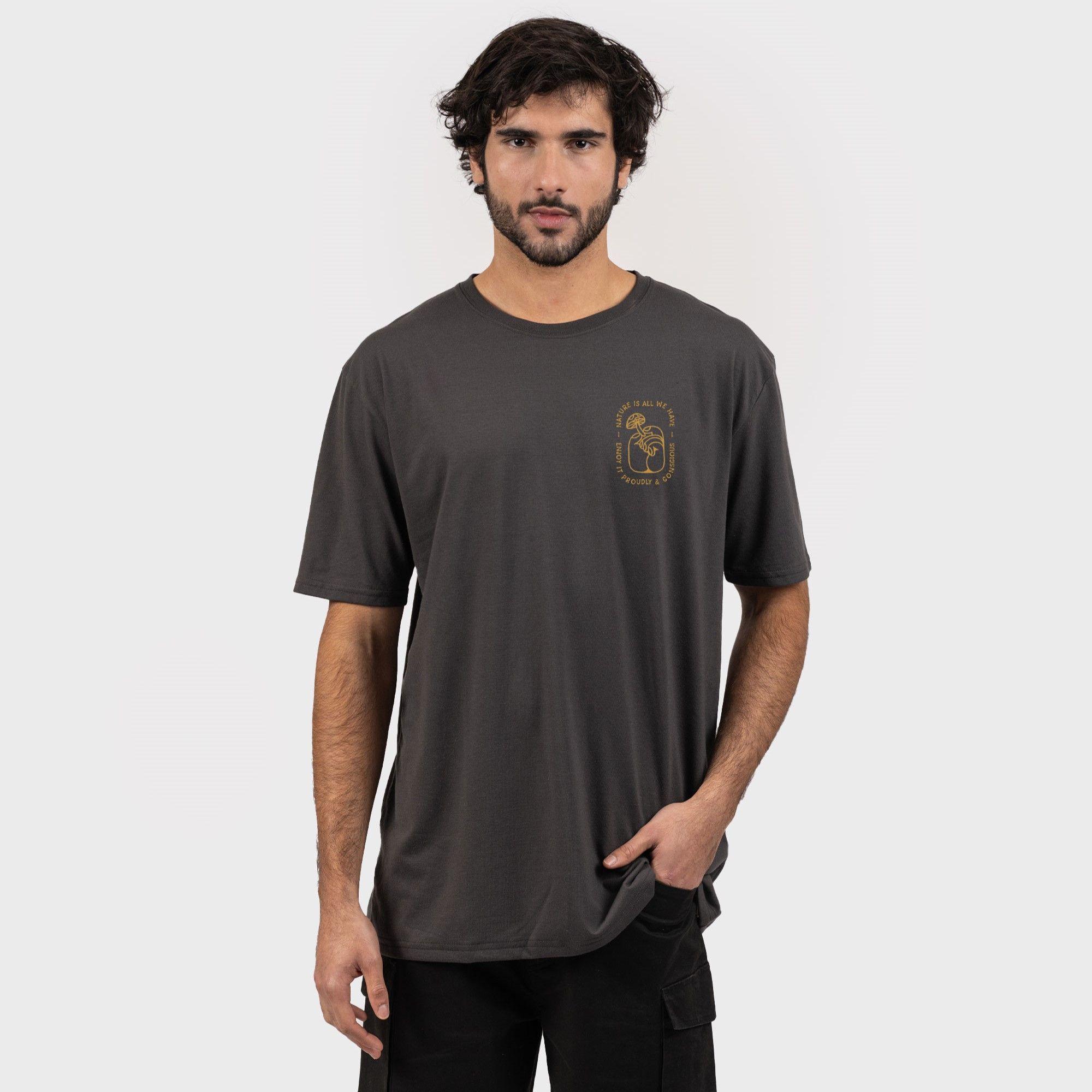 Polera Eco P-13 Hombre Graphite Gnomo-0