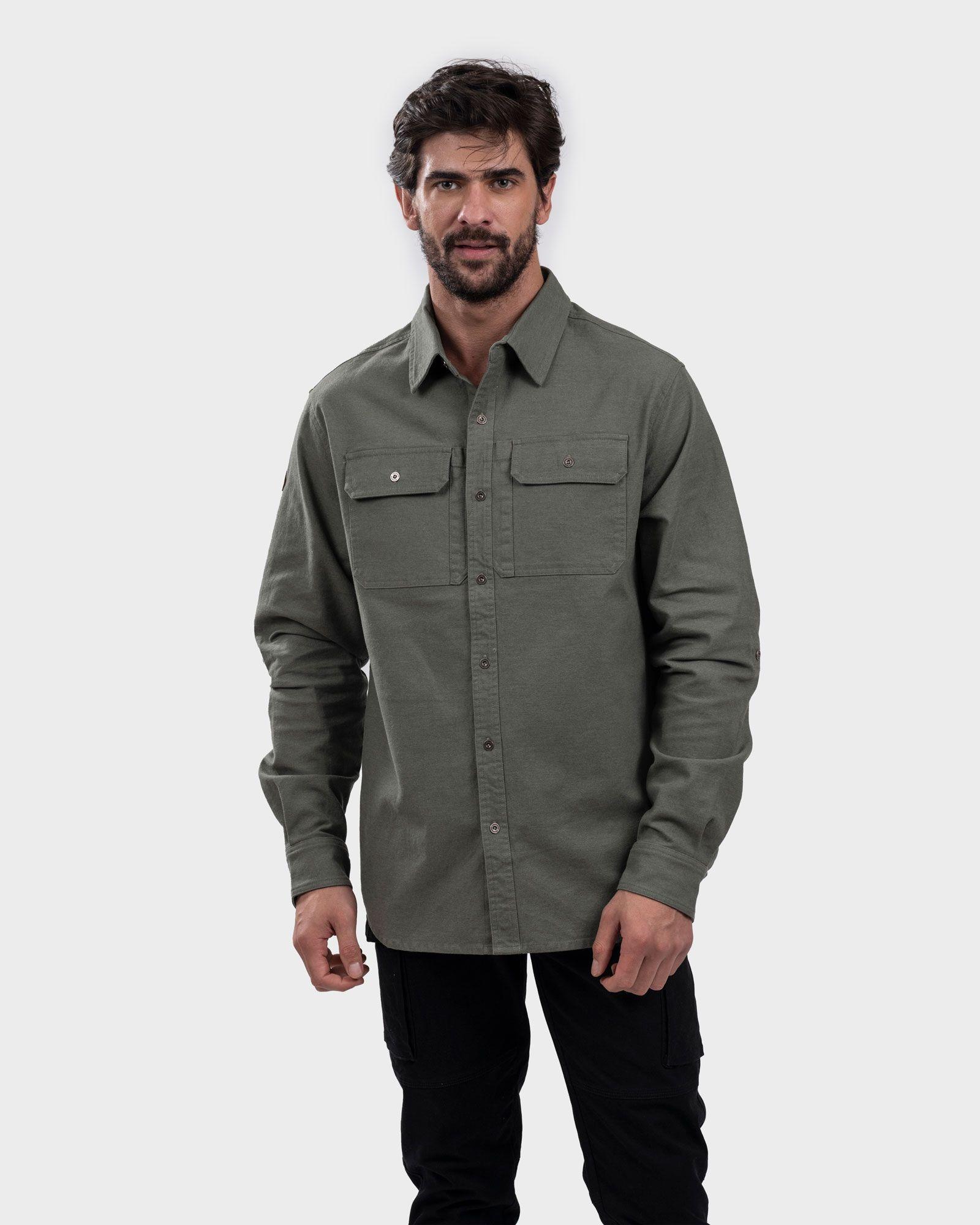 Camisa Talvot Hombre Green Gnomo-0