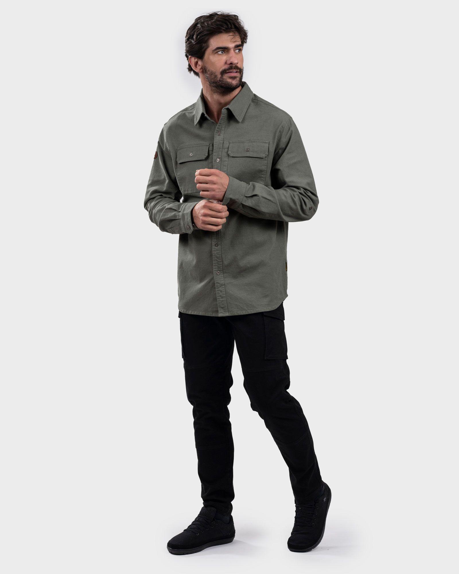 Camisa Talvot Hombre Green Gnomo-1