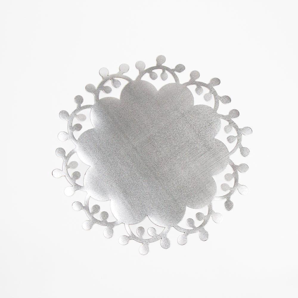 Set 6x INDIVIDUALES FLOR REDONDA 38cm Navidad Decoración-0