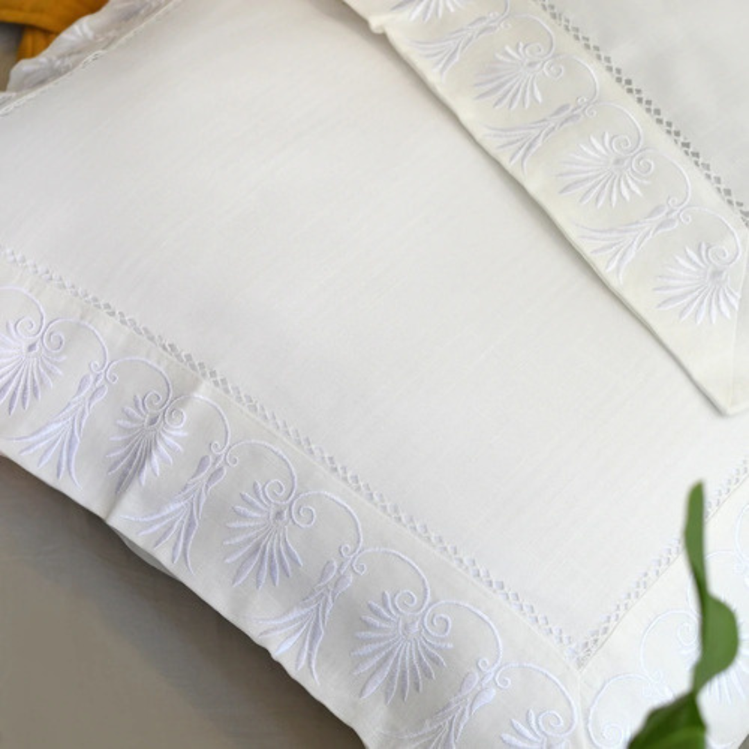 Fundas De Almohada Bianco Blanco Set 2 Rectangular 60x80 Cm-0