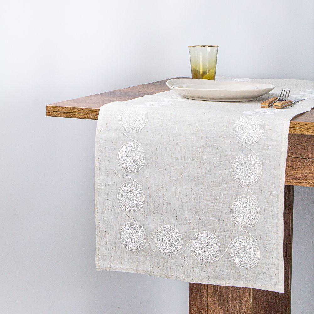 Camino de Mesa Circle Lino 40x180 cm Navidad Lino-0