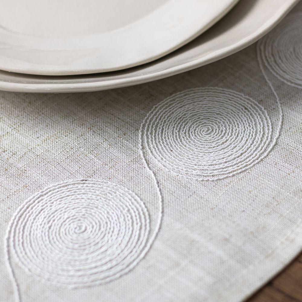 Camino de Mesa Circle Lino 40x180 cm Navidad Lino-3