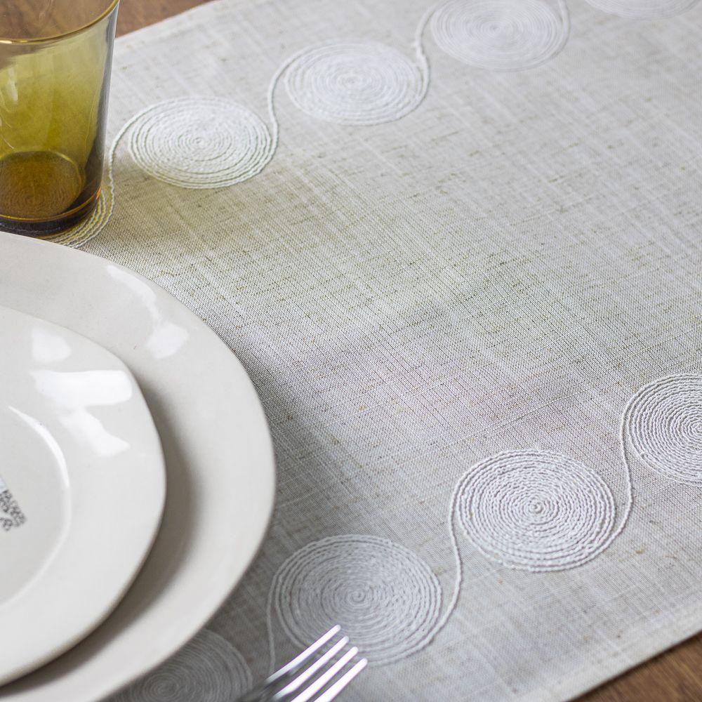 Camino de Mesa Circle Lino 40x180 cm Navidad Lino-4