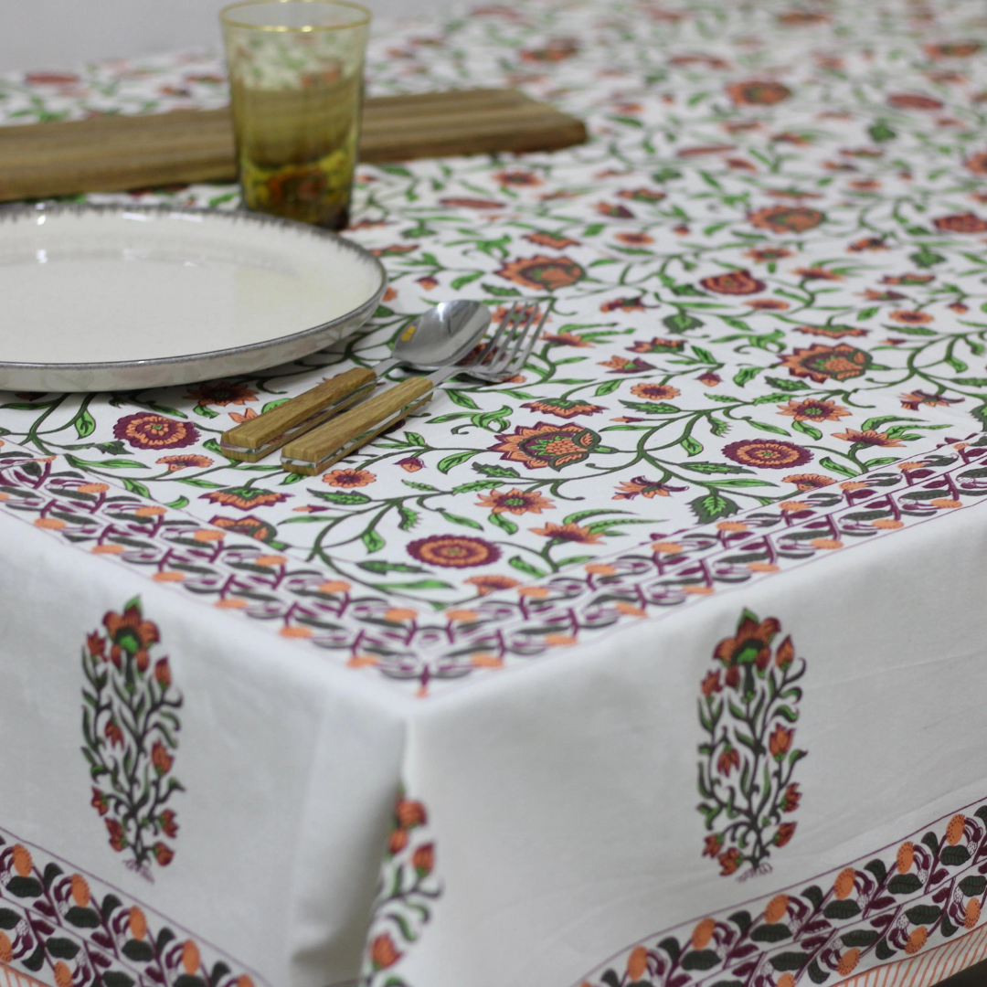 Mantel De Mesa Estampado Algodón 160x230cm Decorativo-1