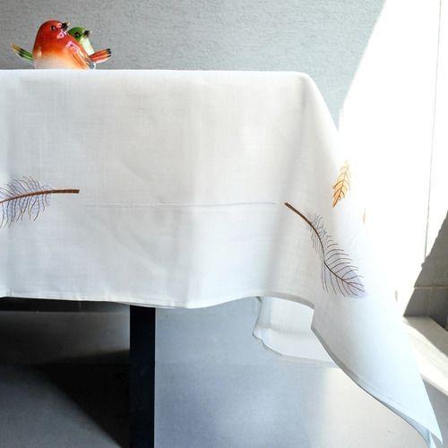 Mantel De Mesa Bordado Hojas De Otoño Rectangular 150x250cm-1
