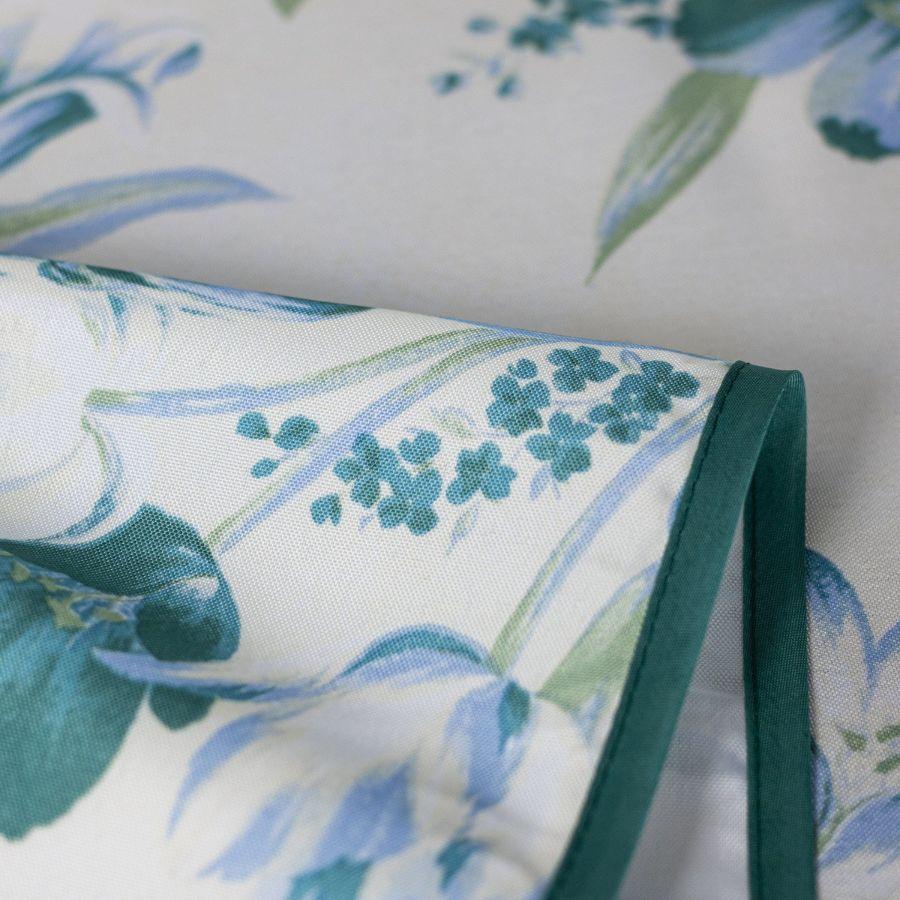 Mantel de Mesa Antimanchas Tulipán Azul 150x230 cm-2