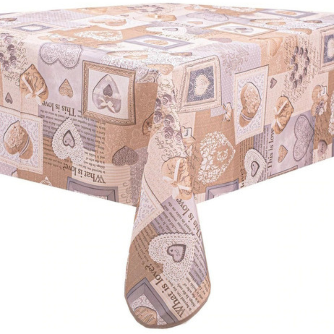 Mantel De Mesa Estampado Reconto Poliester Redondo 180cm-0