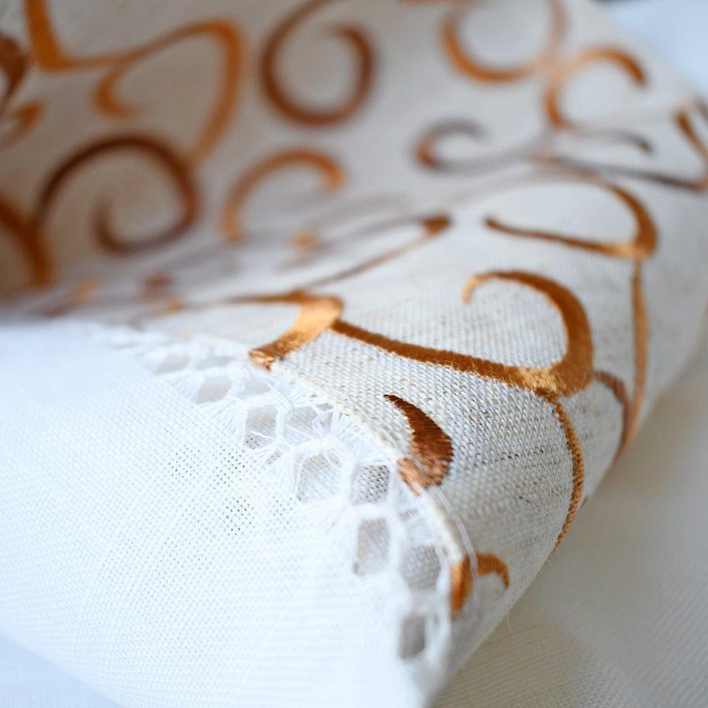 Mantel  De Mesa Blanco Bordado Clark Rectangular 150x230cm-3