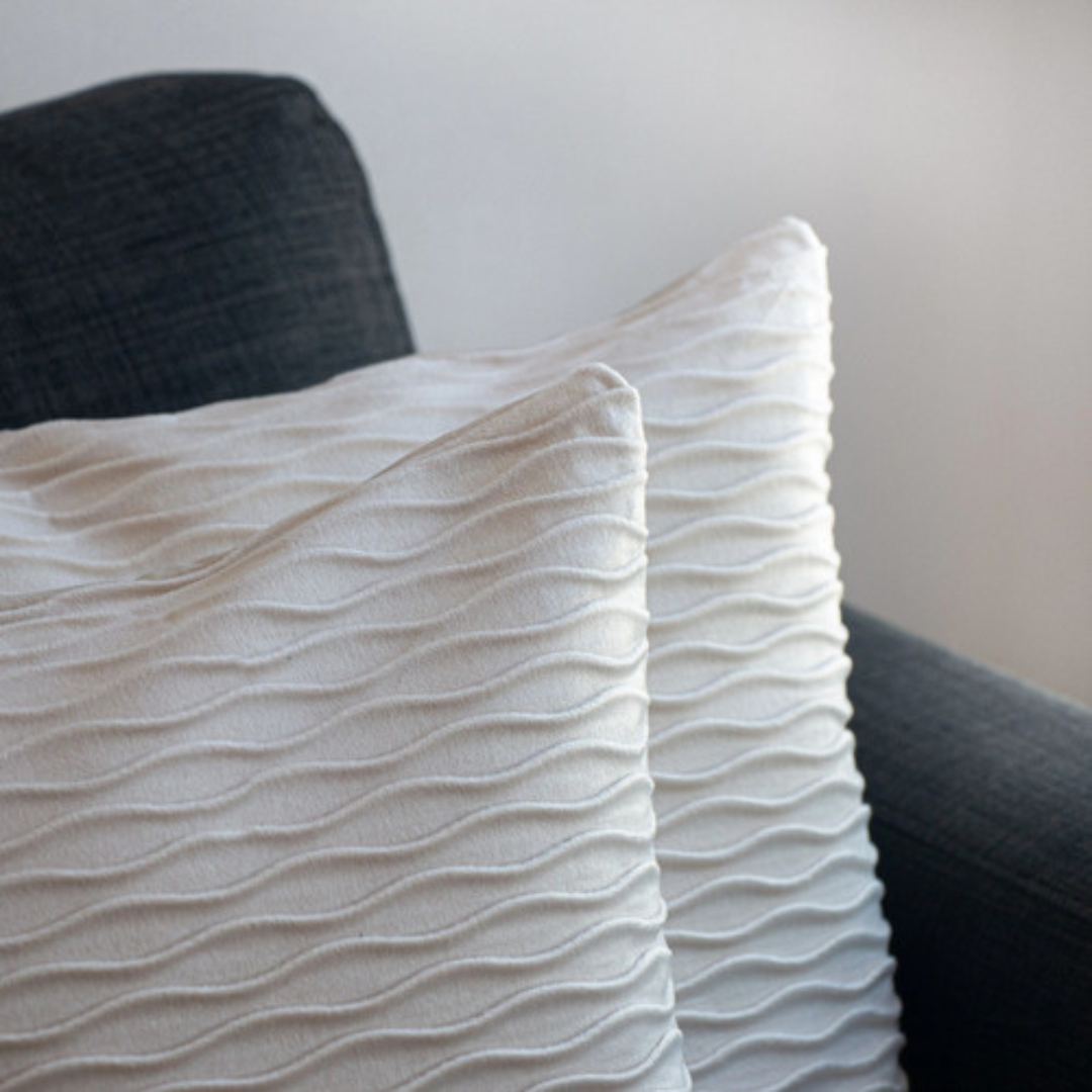 Fundas De Cojin Rugoso Set 2 Cuadrado 43x43cm Decoración-1