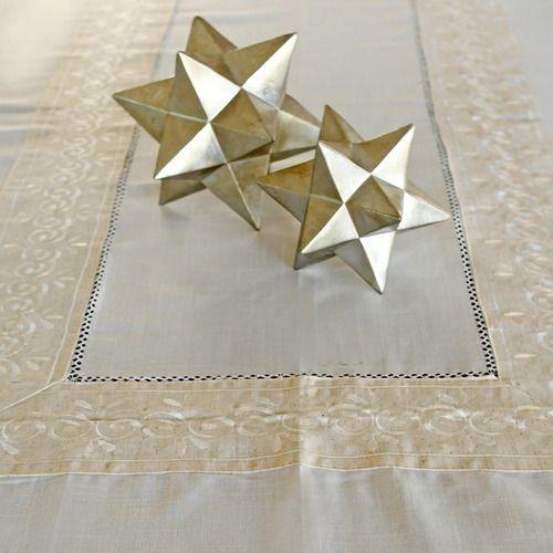 Mantel De Mesa Blanco Bordado Adore Rectangular 150x250cm-2