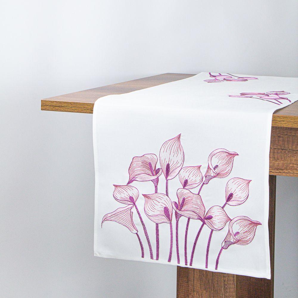 Camino de Mesas Calas Bordado Blanco 40x180 cm Navidad-1