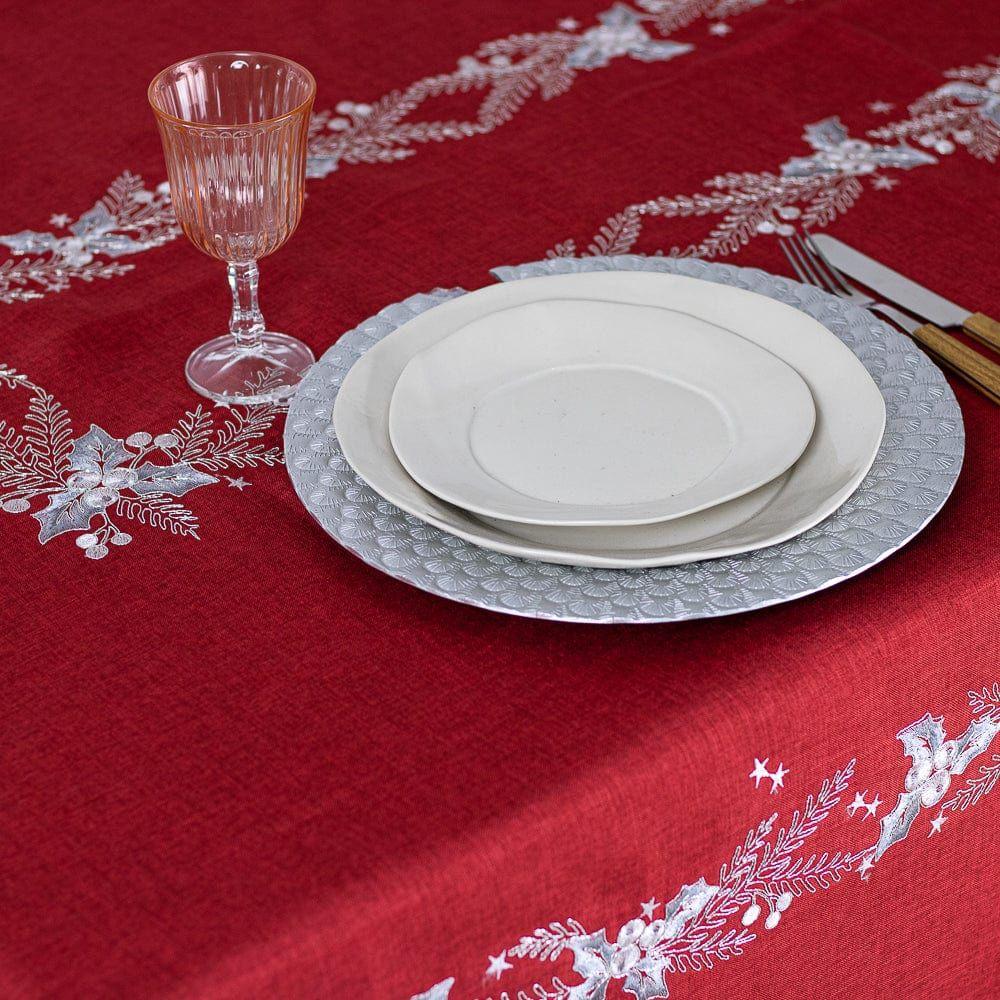 Mantel de Mesa Ramillete Rojo Navidad Rectangular 150x220cm-4