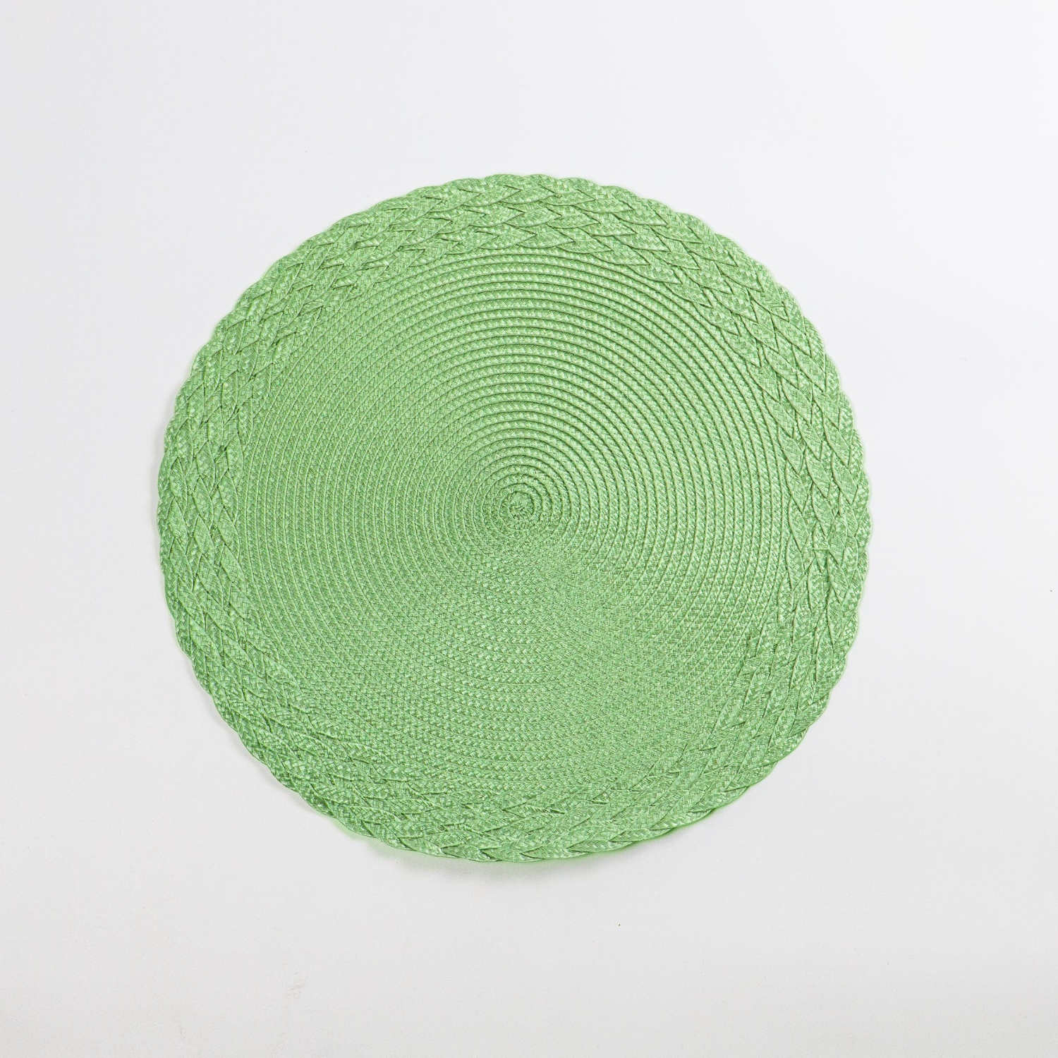 Sets 6x manteles individuales Tops Redondos Verde 38 cm-0