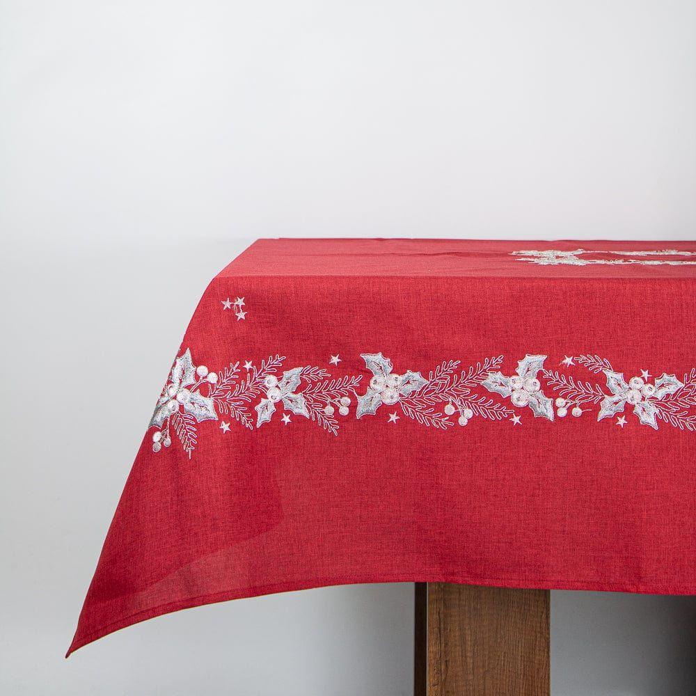 Mantel de Mesa Ramillete Rojo Navidad Rectangular 175x320cm-1