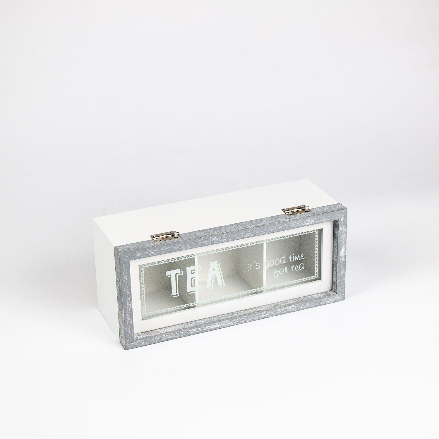 Caja de Te Good Time Blanco 22X9.5X8 cm-2