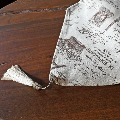 Camino De Mesa Rectangular Beige Lino 30x180cm-2