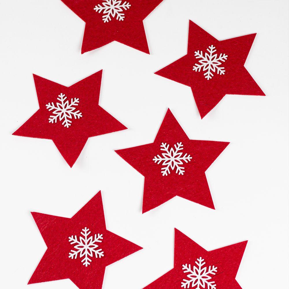 Porta Cubierto Set 6 navideño 15x15 cm Navidad Decoración-1