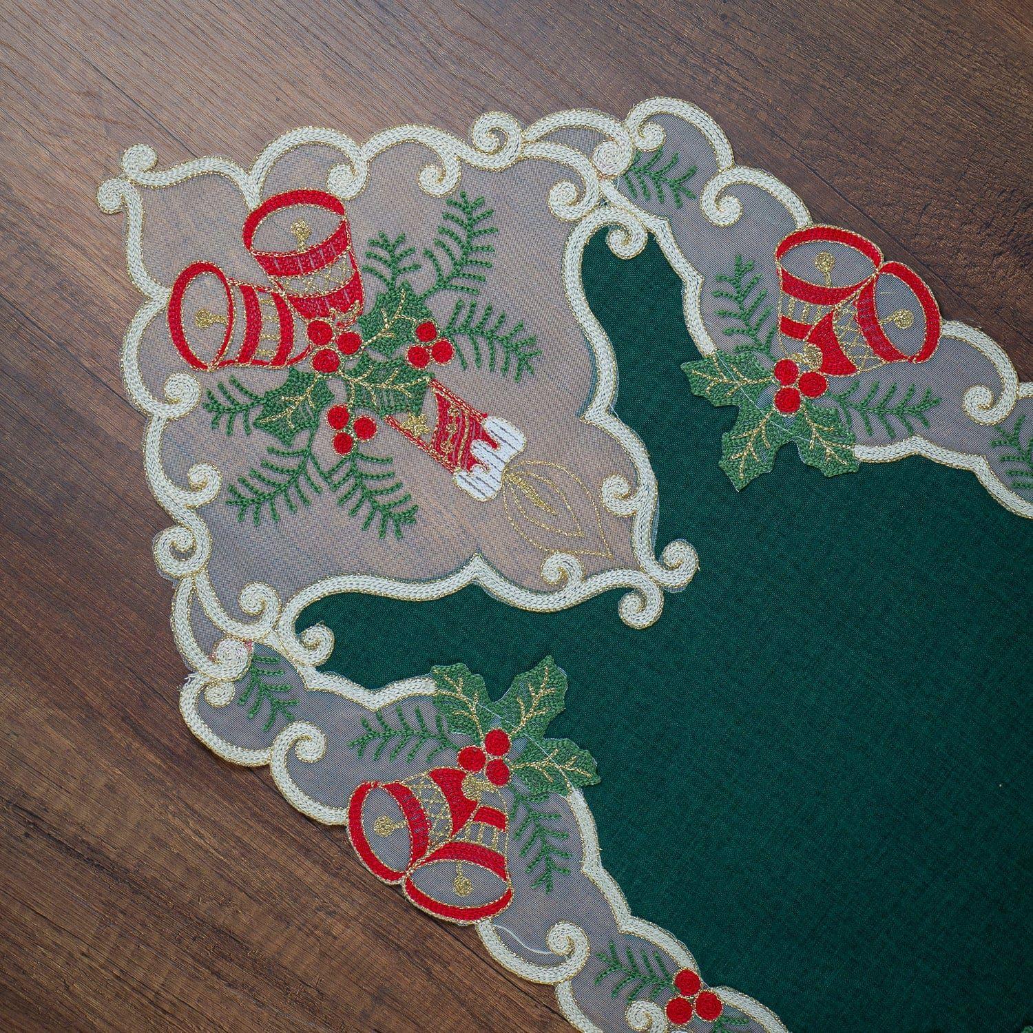 Camino de Mesa Candelabro Navidad 40x85 cm-2