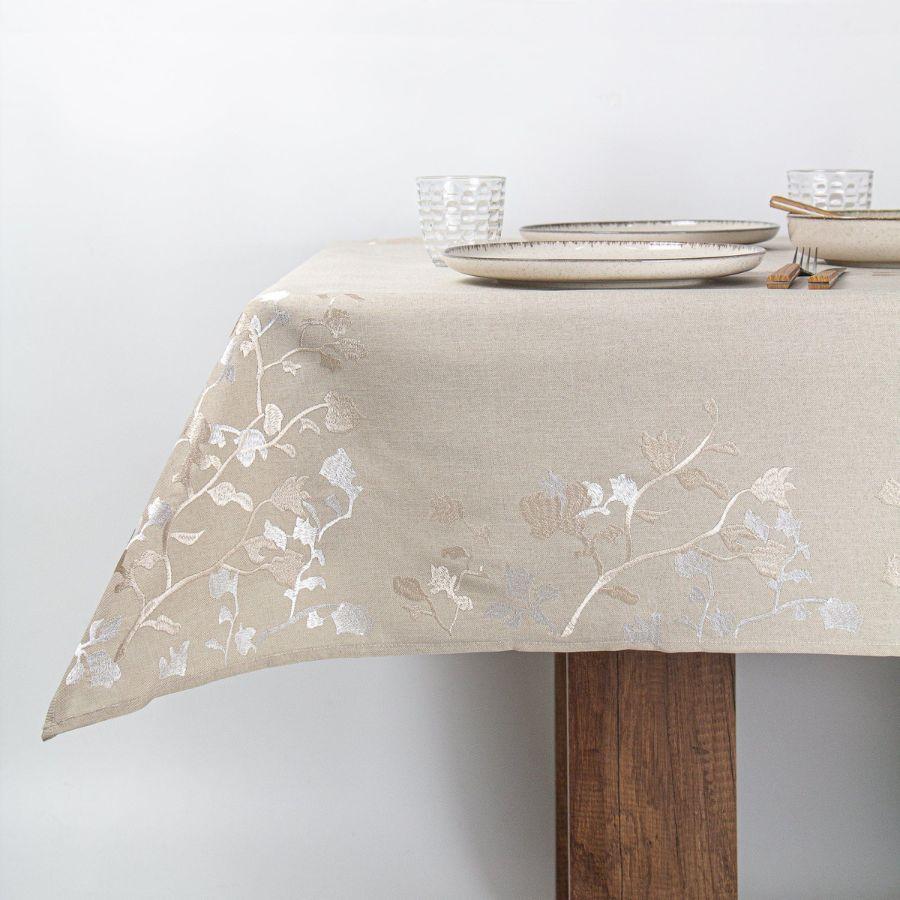 Mantel de Mesa Carmen Beige Rectangular 150x230cm-2