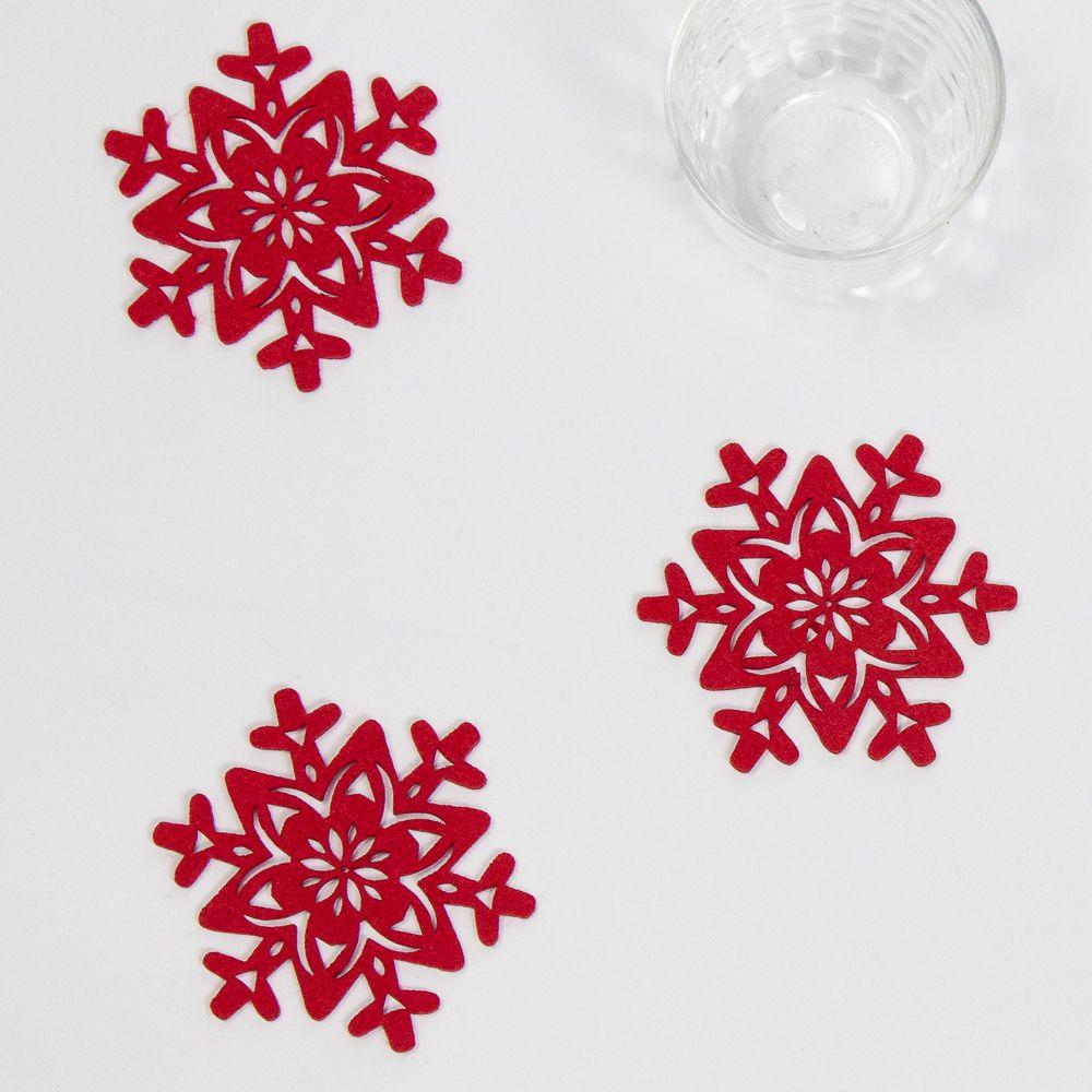 Porta Vaso Set 6 navideñ 10x10 cm Navidad Decoración-0