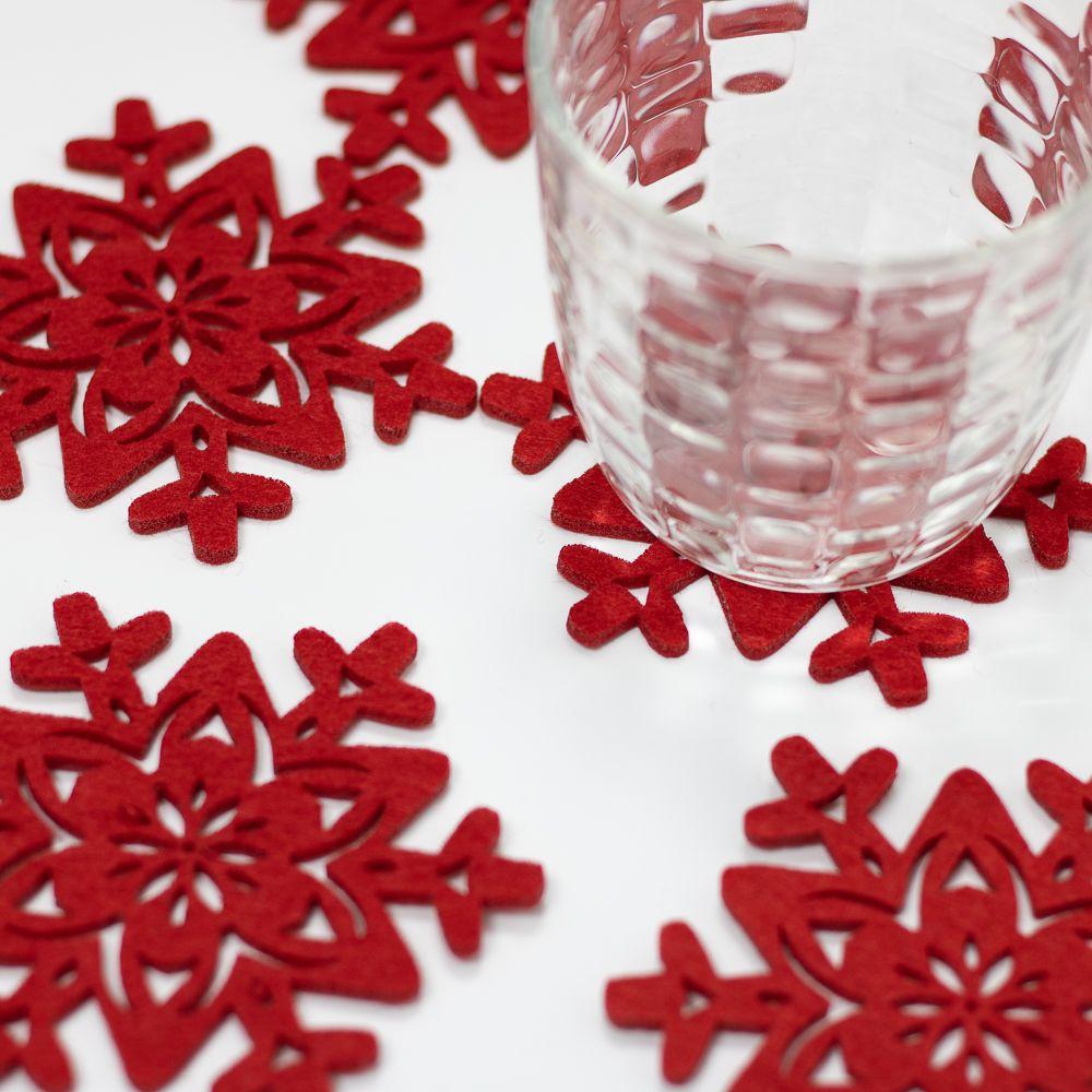 Porta Vaso Set 6 navideñ 10x10 cm Navidad Decoración-3