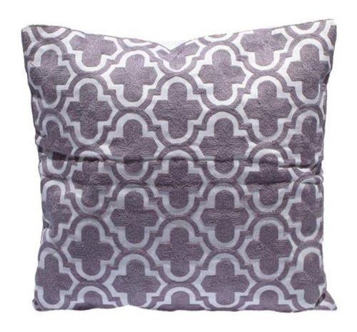 Fundas De Cojín Bordadas Cruces Blanco Set 2 45x45cm-7