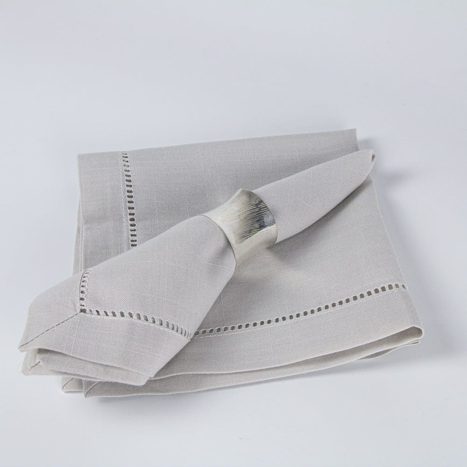 Set 2x Servilletas Pureza Gris 45x45 cm Navidad Decoración-0