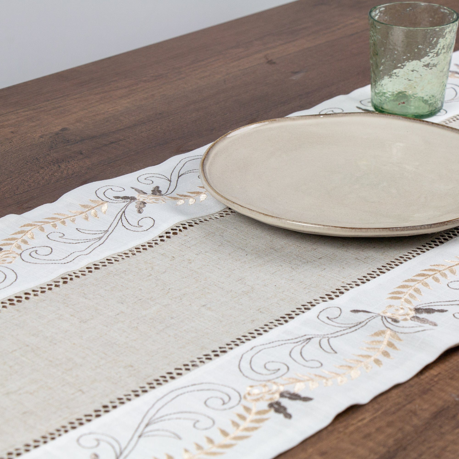 Camino de Mesa Chillán Beige 40x180 cm-1