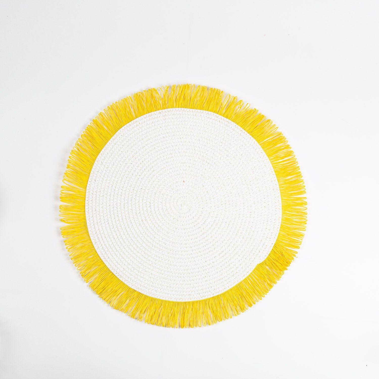 Set 6x Individuales de Mesa Flecos Bicolor-1