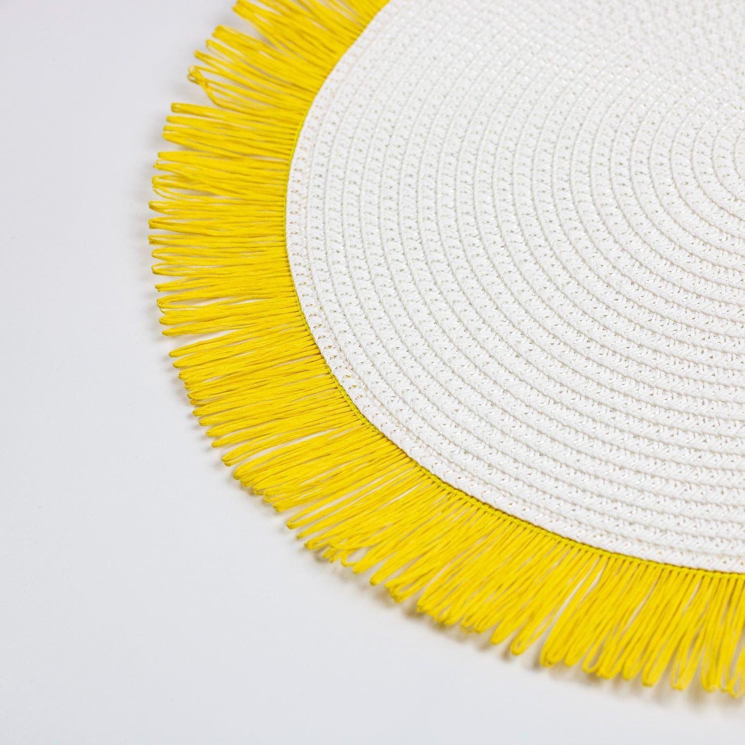 Set 6x Individuales de Mesa Flecos Bicolor-2