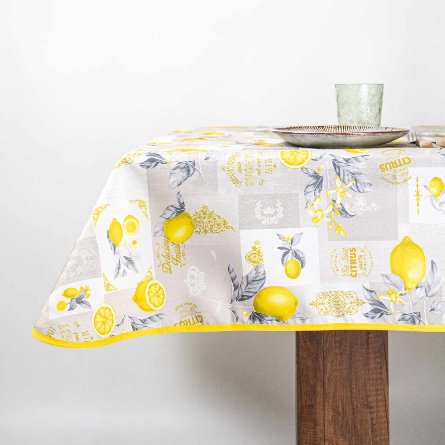 Mantel Antimanchas Limones Rectangular 150x230cm-0