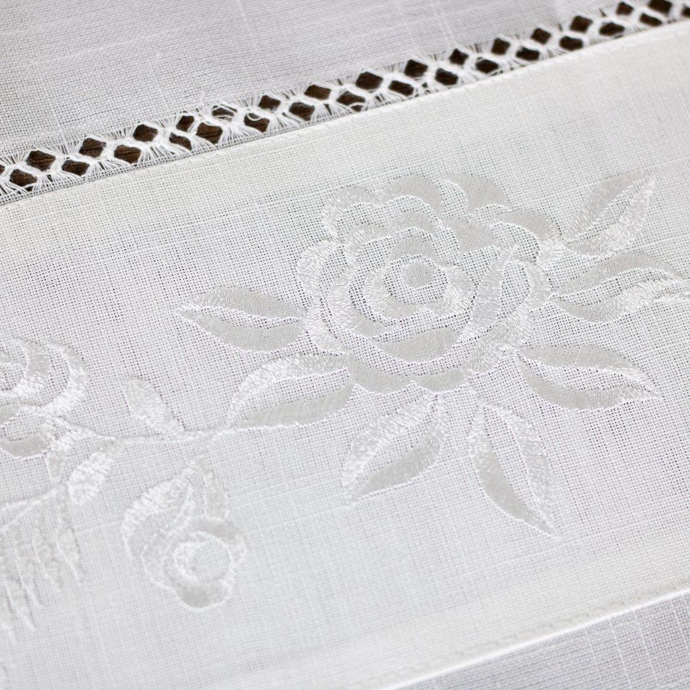 Mantel de mesa Barroco Navidad Blanco Rectangular 150x230cm-1