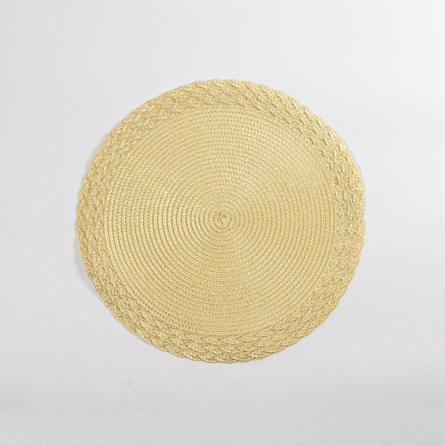 Sets 6x manteles de mesa individuales Tops Redondo Crema-0