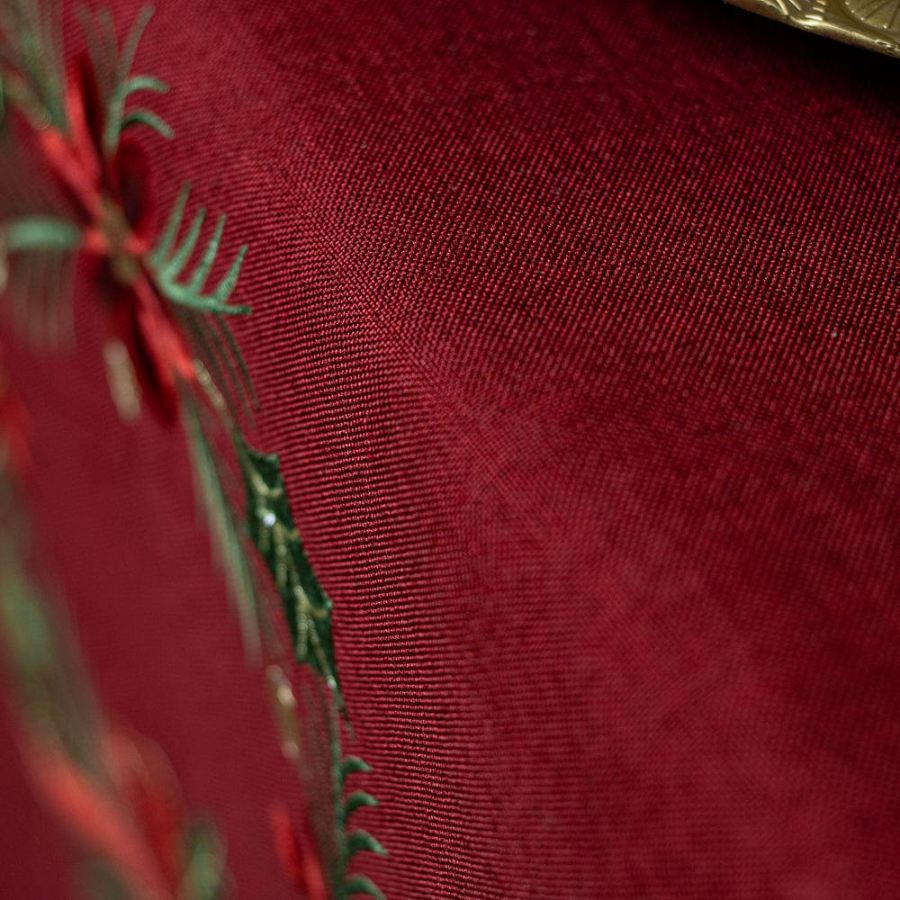 Camino de Mesa Corona Roja Navidad 40x180 cm Decorativo-3