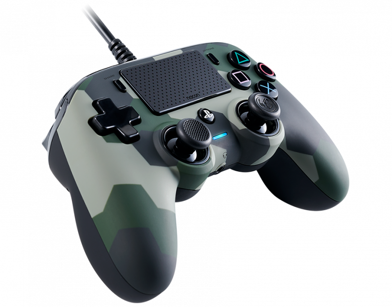 Joystick Wired Compact Controller PS4 Camuflaje verde-2