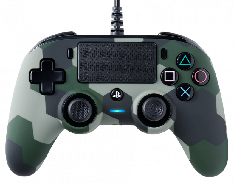 Joystick Wired Compact Controller PS4 Camuflaje verde-0